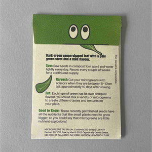 Organic Seeds: Microgreens Tai Sai